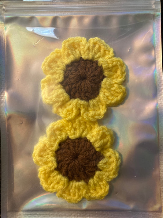 Sunflower car coasters