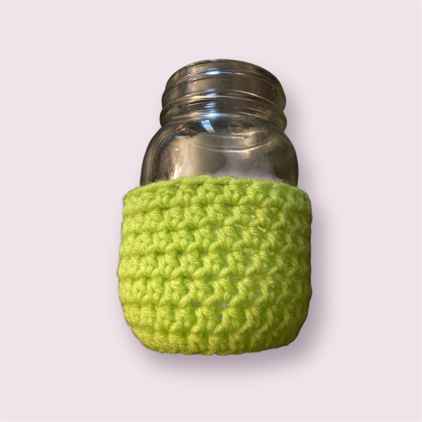 Lime green cup cozy